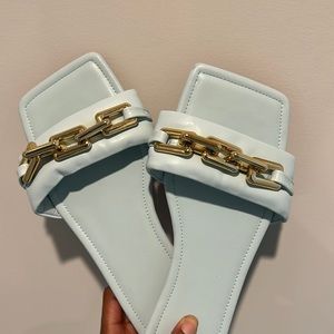 Turquoise sandals